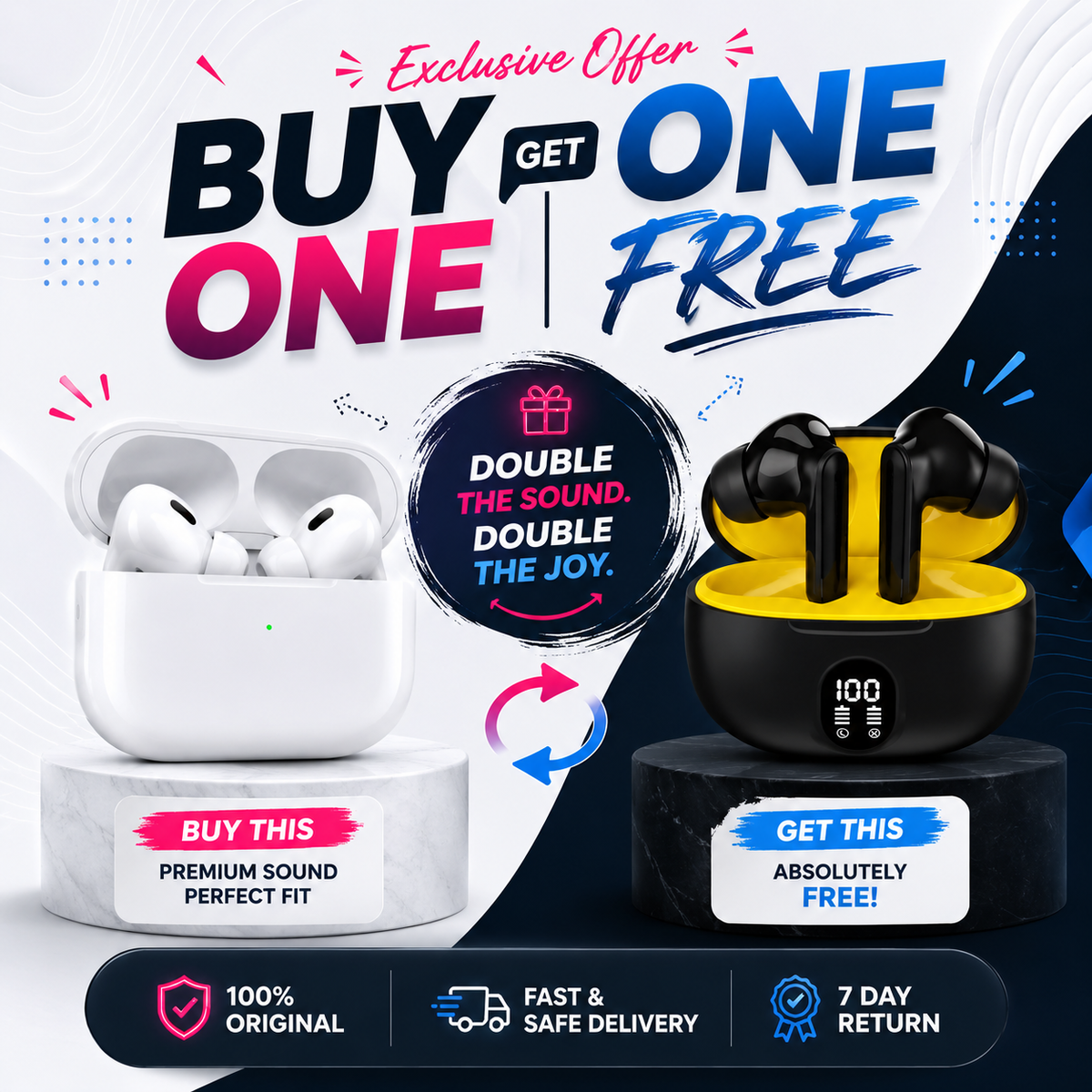 🎧 APPLE PRO 2 AND STEREO — BUY 1, GET 1 FREE