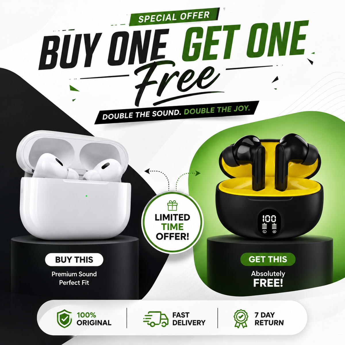 🎧 APPLE PRO 2 AND STEREO — BUY 1, GET 1 FREE
